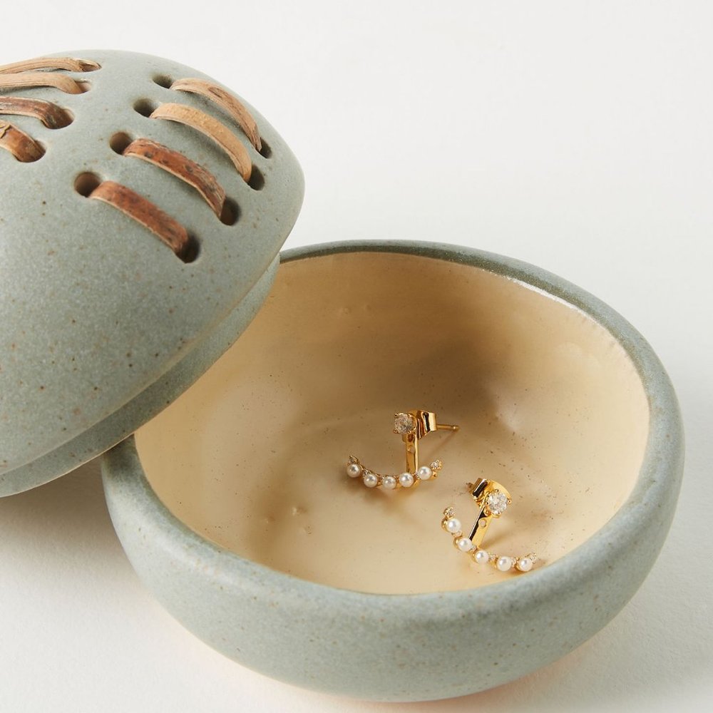 Anthropologie Nahele Lidded Trinket Dish
